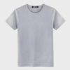 Korean Style Men's Summer Solid Color Round Neck T-Shirt - Black & White