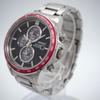 [USED]SEIKO SSC433P1 Solar Chronograph Red Bezel Black Dial Men’s Watch w/ Box