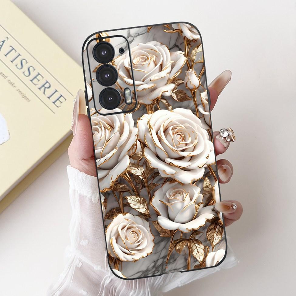 For Edge 20 20Pro 20Lite Phone Cover For Motorola Edge 20 Pro Case Silicone Luxury Fashion Love Cute Cat Girl Funny Cool Painted