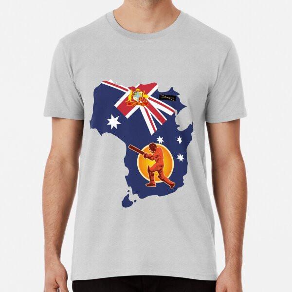 Awesome Australian Cricket  Premium T-Shirt S to 5XL Made in the AU/USA T-Shirt