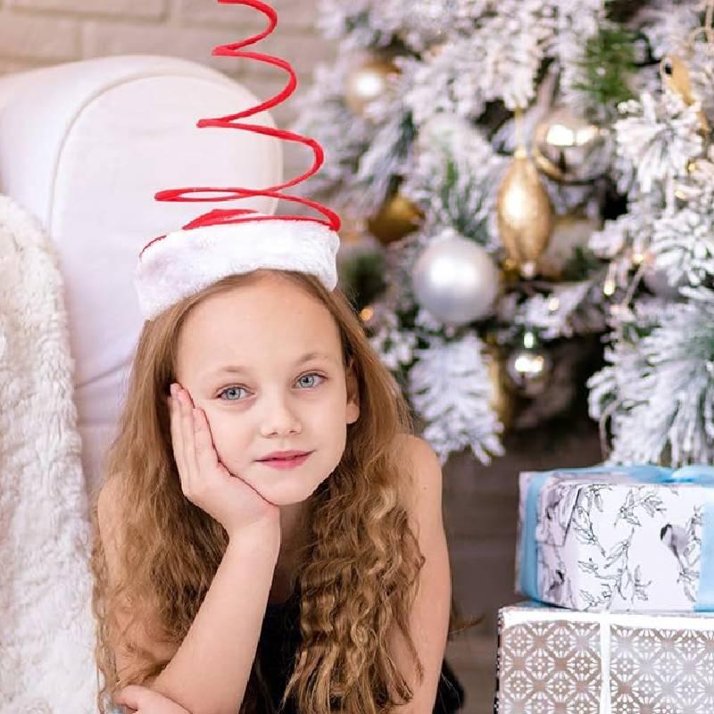 Festive Red Spring Christmas Hat For Fun Holiday Headwear And Unique Decorations