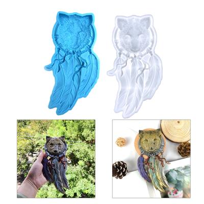 Wall Decoration Dreamcatcher Silicone Molds Foxes Dream Catcher Resin Molds Home Decor Craft Windbell Feather Molds DIY