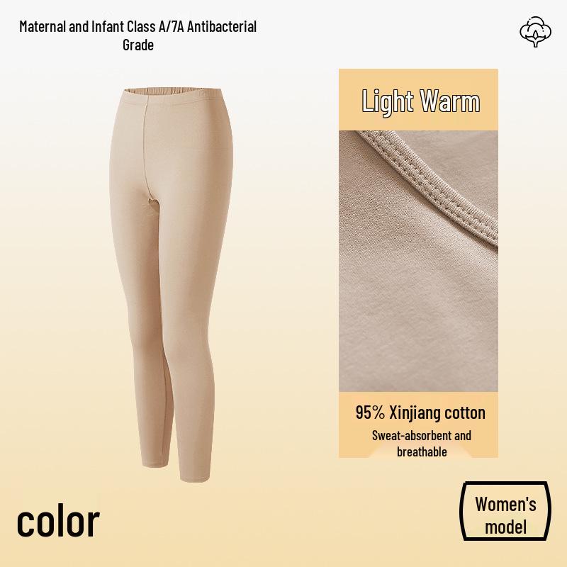 Class A Pure Cotton Thermal Underwear Set for Couples: Thin, Elastic, Warm Winter Wear for Men & Women