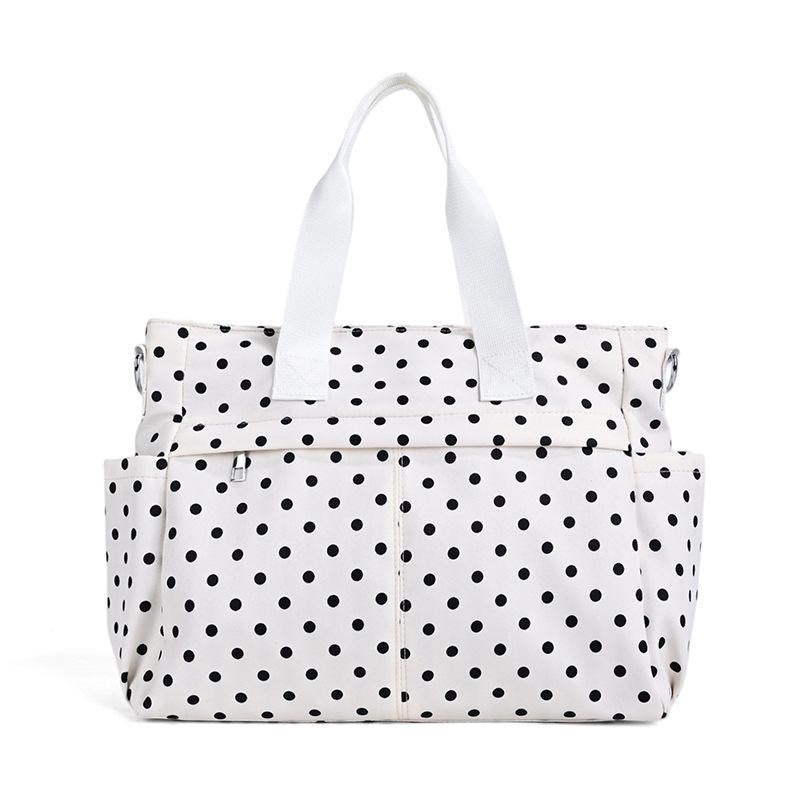 New Polka Dot Tote Bag Women'S Travel Messenger Women'S Bag Niche Single Shoulder Tote Large Capacity Bag