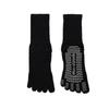 Cotton Yoga Socks with Anti-slip Properties for Pilates Five-finger Socks, Pure Cotton Sweat-absorbing Long-tube Yoga Sports Socks