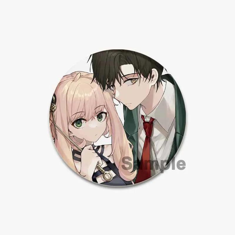 32/44/58mm SPY × FAMILY Badge Cute Anime Anya Forger/Damian Lapel Pins 58mm Round Brooch for Backpack Clothes Accessories Fan Jewelry Gift