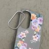 Color Floral Print Matte Leather Texture Phone Case For Samsung S25 S24 FE S23 Ultra S22 S21 A16 A56 A36 A15 A55 A35 Soft Slim TPU Shockproof  Cover
