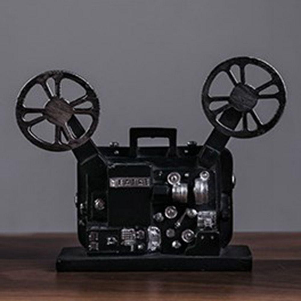 Handmade Movie Film Projector Sculpture Exquisite Projector Model Cinema Projector Ornaments Cafe