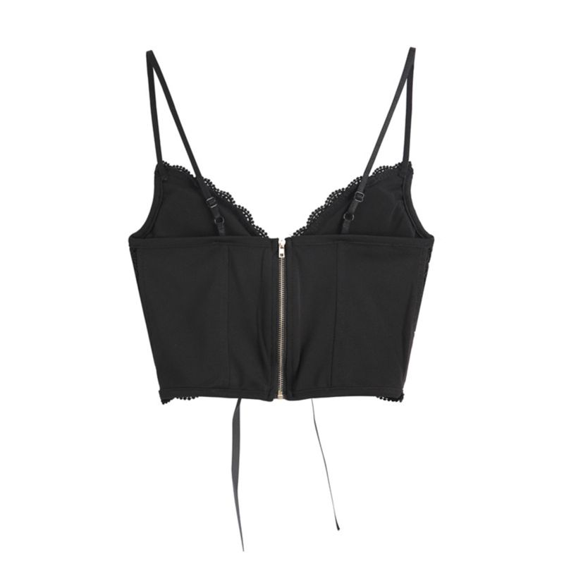Sleeveless Lace Slim Fit Camisole TOPV Collar Sleeveless Lace Silm Sling Tops
