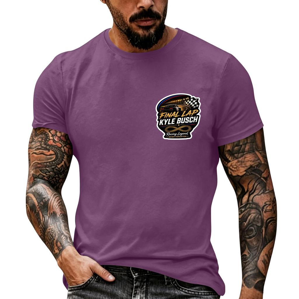 Men's Short Sleeve T Shirt Nascar Racing Inspired Graphic Tee Casual Summer Top Vintage Motorsport Enthusiast Shirt