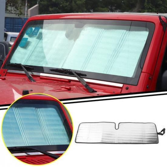 

Сонцезахисний козирок на лобове скло Блокує УФ-промені Чохол для Jeep Jk Wrangler Tj 07+