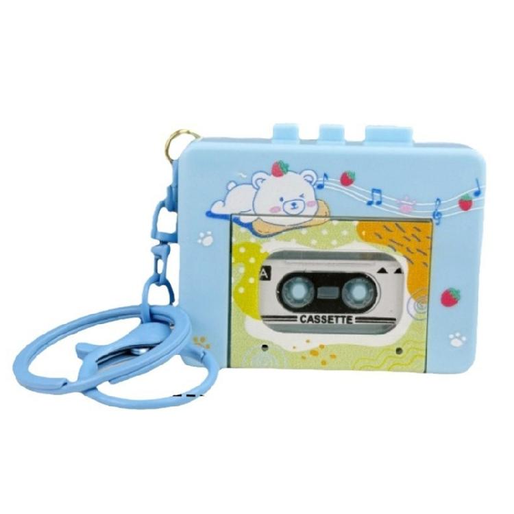Retro Music Player Keychain Music Box with Decorative Design Builts In Melodies for Relaxation Adventure Bag Charm