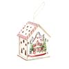 Colorful Christmas LED Light Wooden House Cute Luminous Cabin Wooden Luminous Huts  Kids Gifts