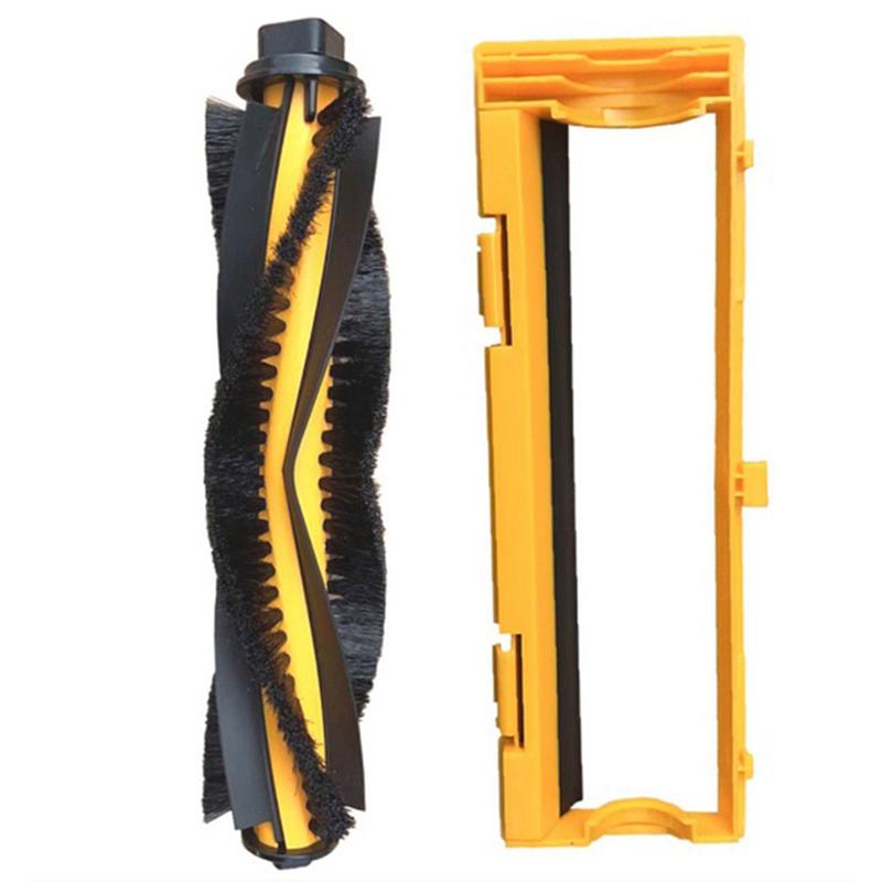 A65T-2Pcs Vacuum Cleaner Main Brush + 1Pcs Roller Brush Plate Cover Forroscenic 800T 820S 830S 830P Forliectroux C30B