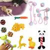 Kit de 6x Brinquedos de Corda para Cães Resistentes e Duráveis Nó de Mastigar Bola Pet Filhote Urso Brinquedo de Algodão Atacado