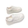 Leather little white shoes women's new autumn versatile platform leisure sports not tired feet board shoes women