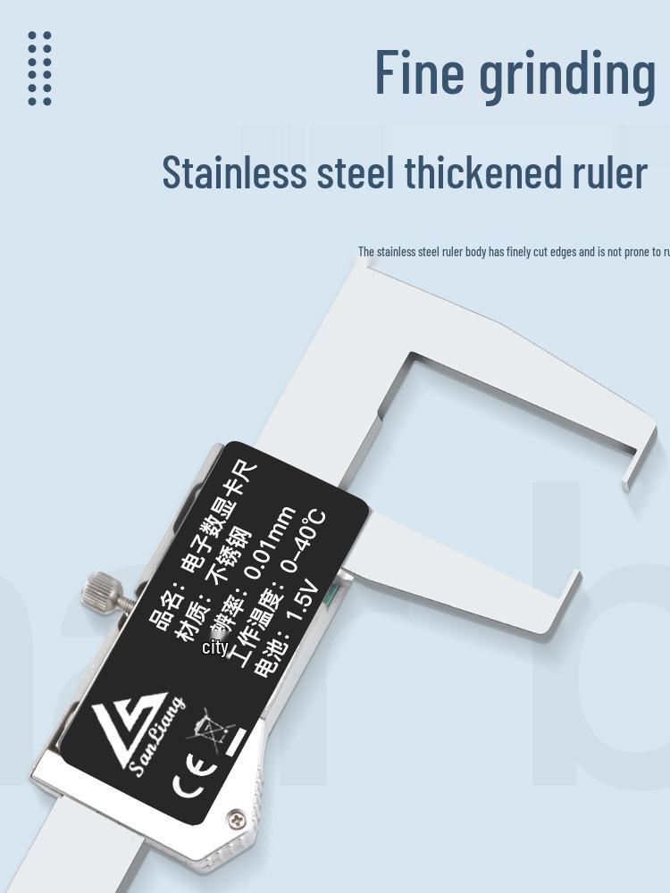 Stainless Steel Digital Vernier Caliper 10-150mm for Inner/Outer Groove Measurement
