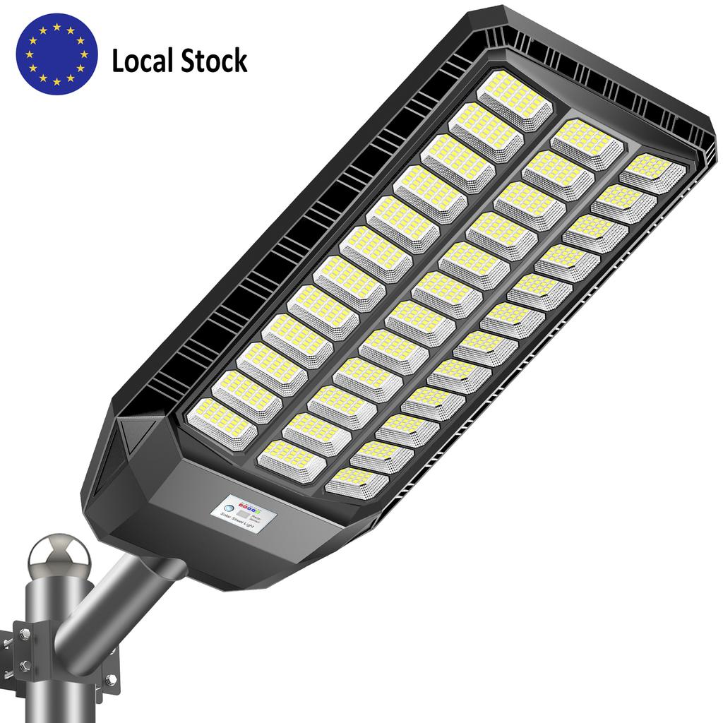 36 Lens Integrated Solar LED Street Light Europe Local Stock Fast Delivery Stateside Inventory Commercial Parking Lot Lamp