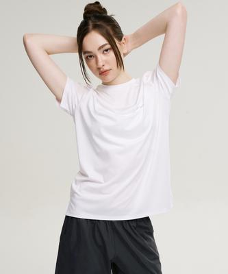 Leijibi Aero Touch Standard Fit Short Sleeve W T-Shirt Top Sleeve White