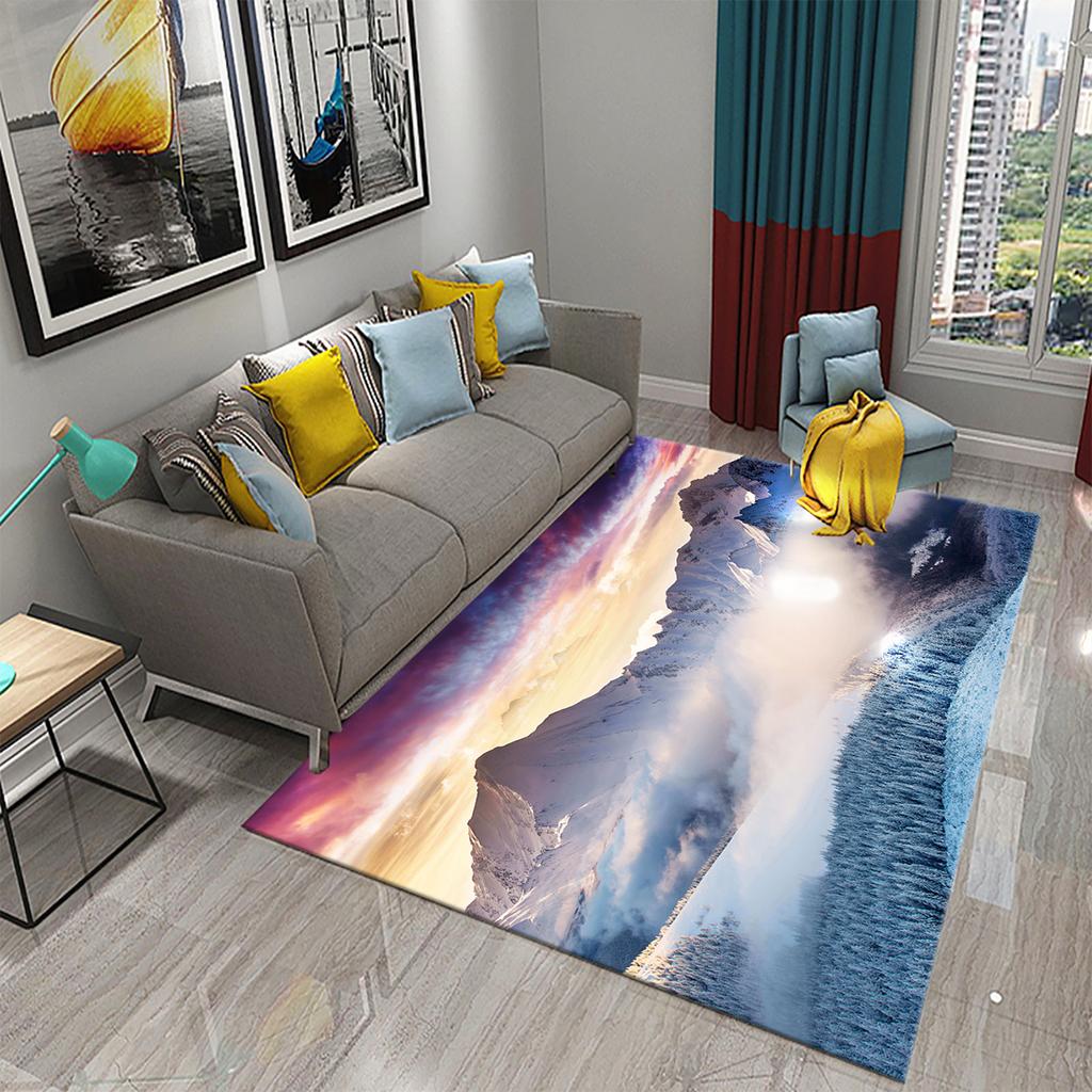 Rutschfester Flur, Schlafzimmer, Badezimmer, Küche, Bodenmatte, Veranda, Fußmatte, Schneeberglandschaft, Teppich