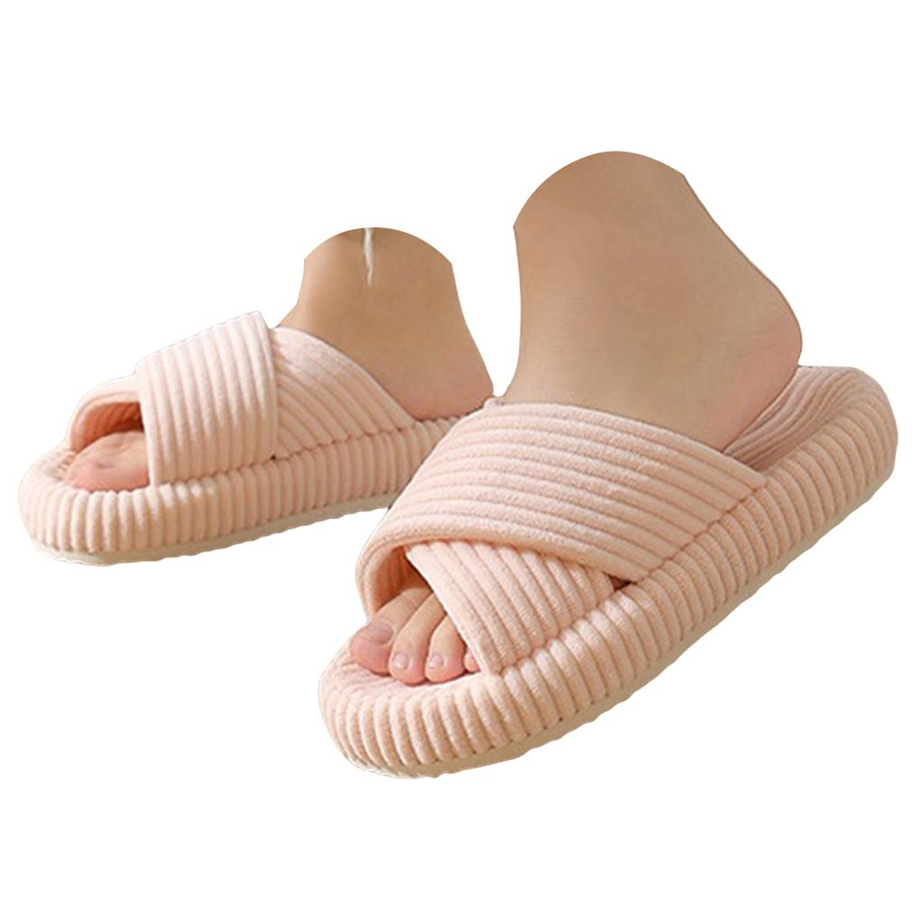 Slippers For Women Memory Foam Open Toe Slip Bedroom Comfy Shoes With Strap Washable Slippers for Women