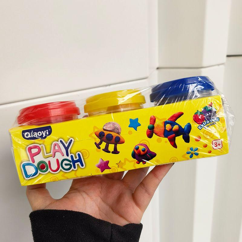 

Export Colored Clay Non-Toxic Kids Food Grade Toys Safe and Tasteless Handicraft DIY Material Supplement Suit Plasticene 3 cans (large)