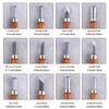 SPEEDWOX Carving Knife Includes and Beveled and Includes a Storage Pouch 12-Piece Set, Round, Triangular, Flat, Blades,