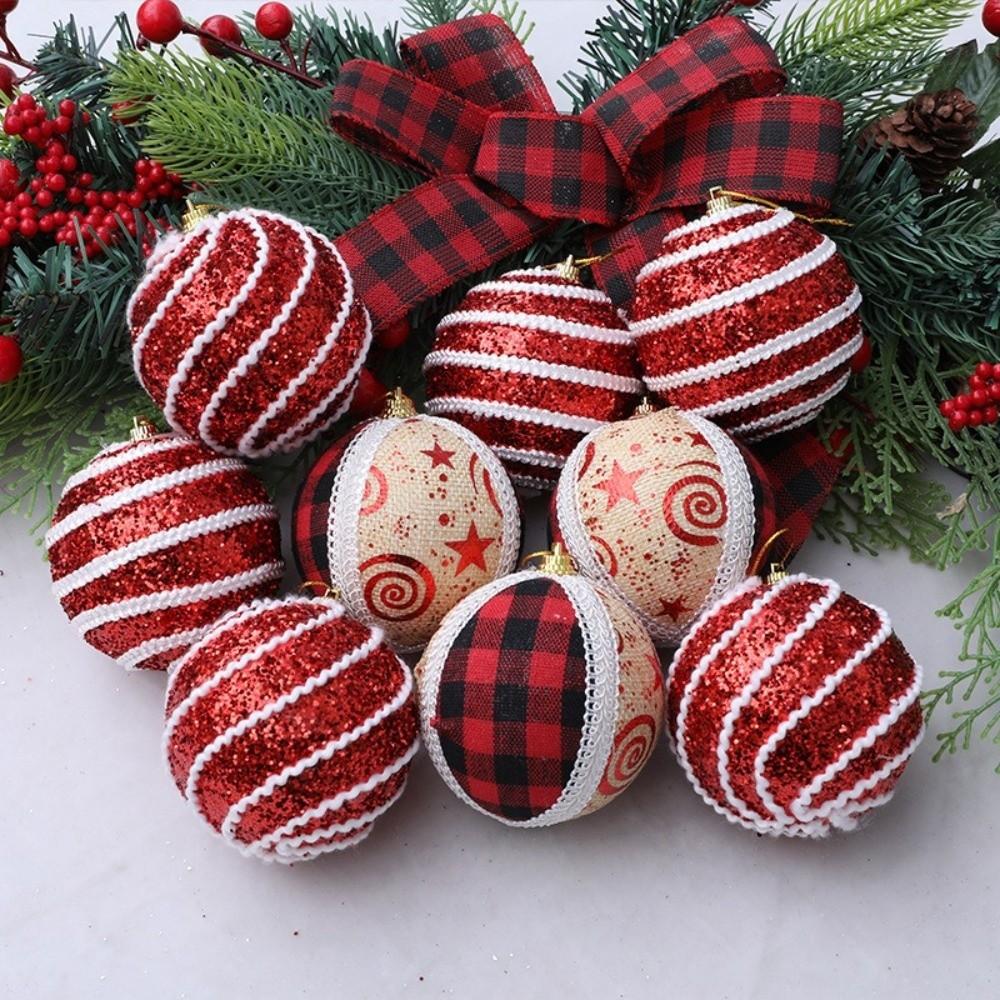 3PCS Foam Christmas Ball Pendant 6cm Christmas Supplies New Xmas Tree Ornament  Christmas
