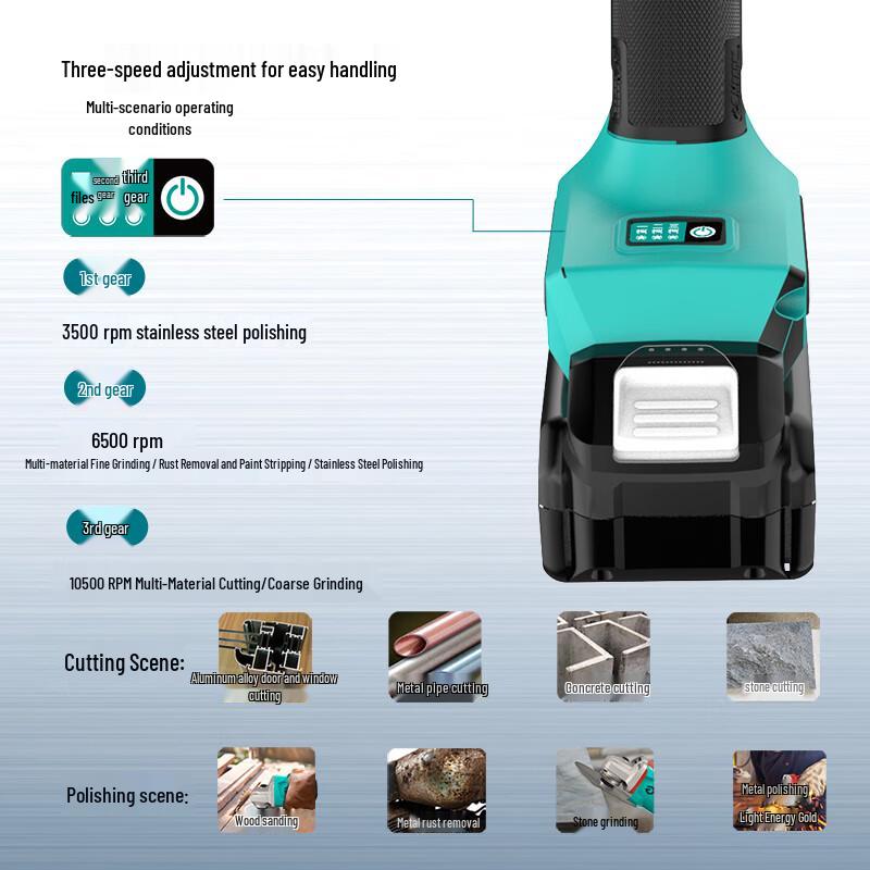 Dayi Cordless Brushless Angle Grinder CN plug (adapter included)