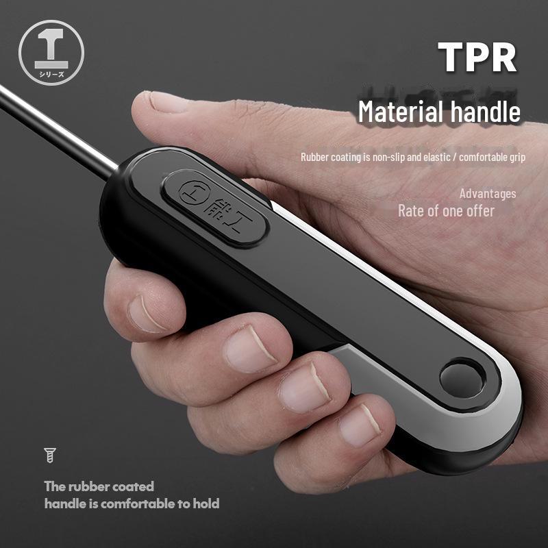 Green Forest 5MM Strong Magnetic Cross Slotted Screwdriver with Hanging Capability and Magnetic Adsorption Batch Head