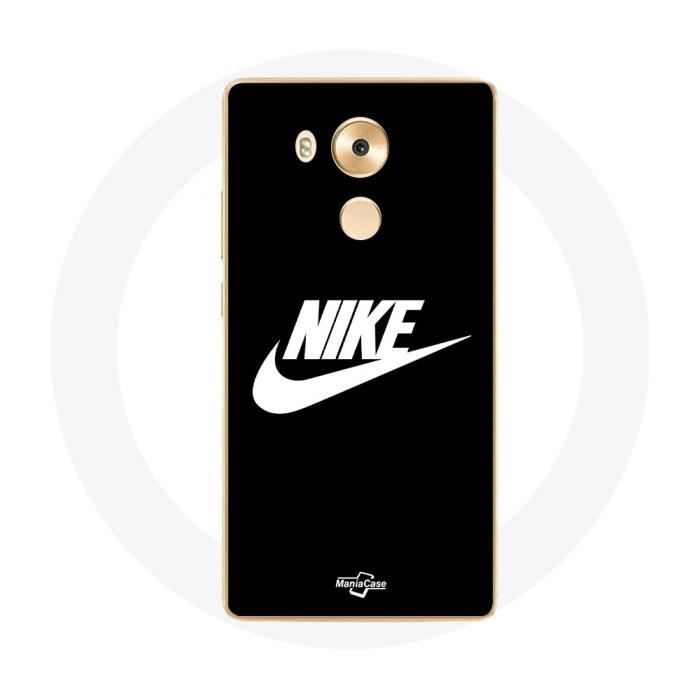 Coque pour Huawei Mate 8 Nike Logo blanc fond Noir
