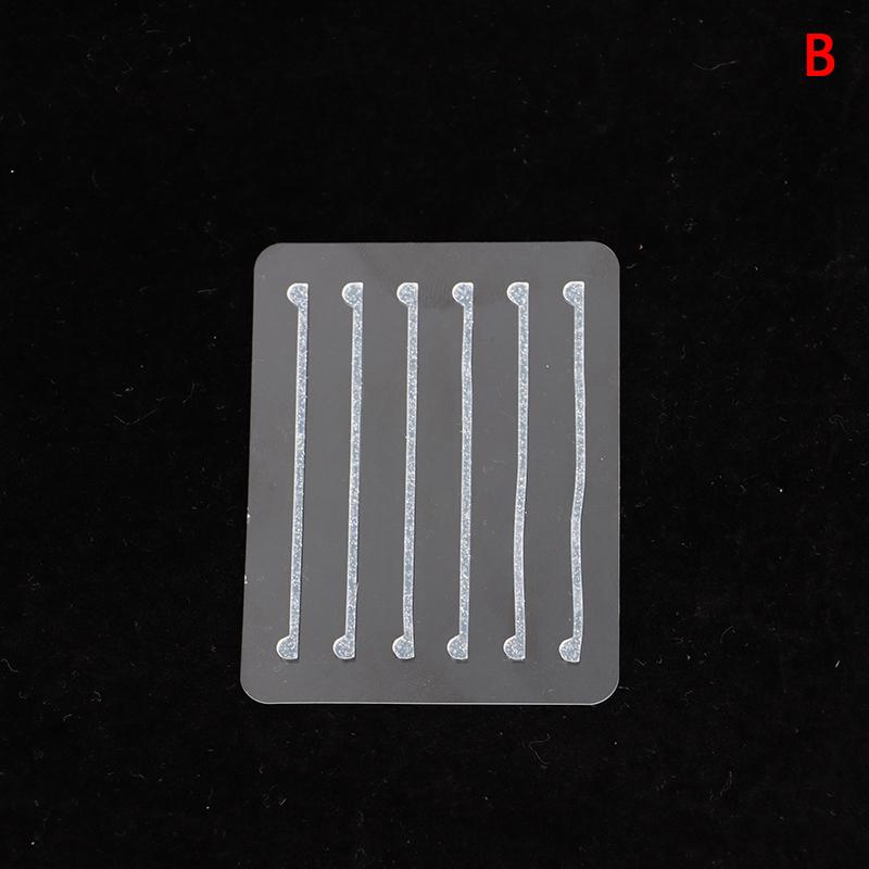 

6Pcs Transparent Golden Loose Powder Lash Perming Aids Eyelash Lifting Perm Pad Silicone Eyelash Lifting Tape Eyelash Lifting B