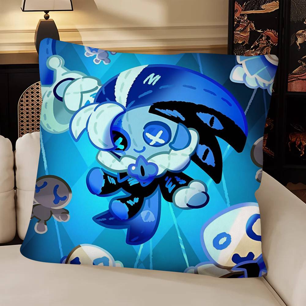 Shadow Milk Cookie Anime Pillow Case Fashion Square Pillowcase Bedroom Sofa Room Ins Decoration Leisure