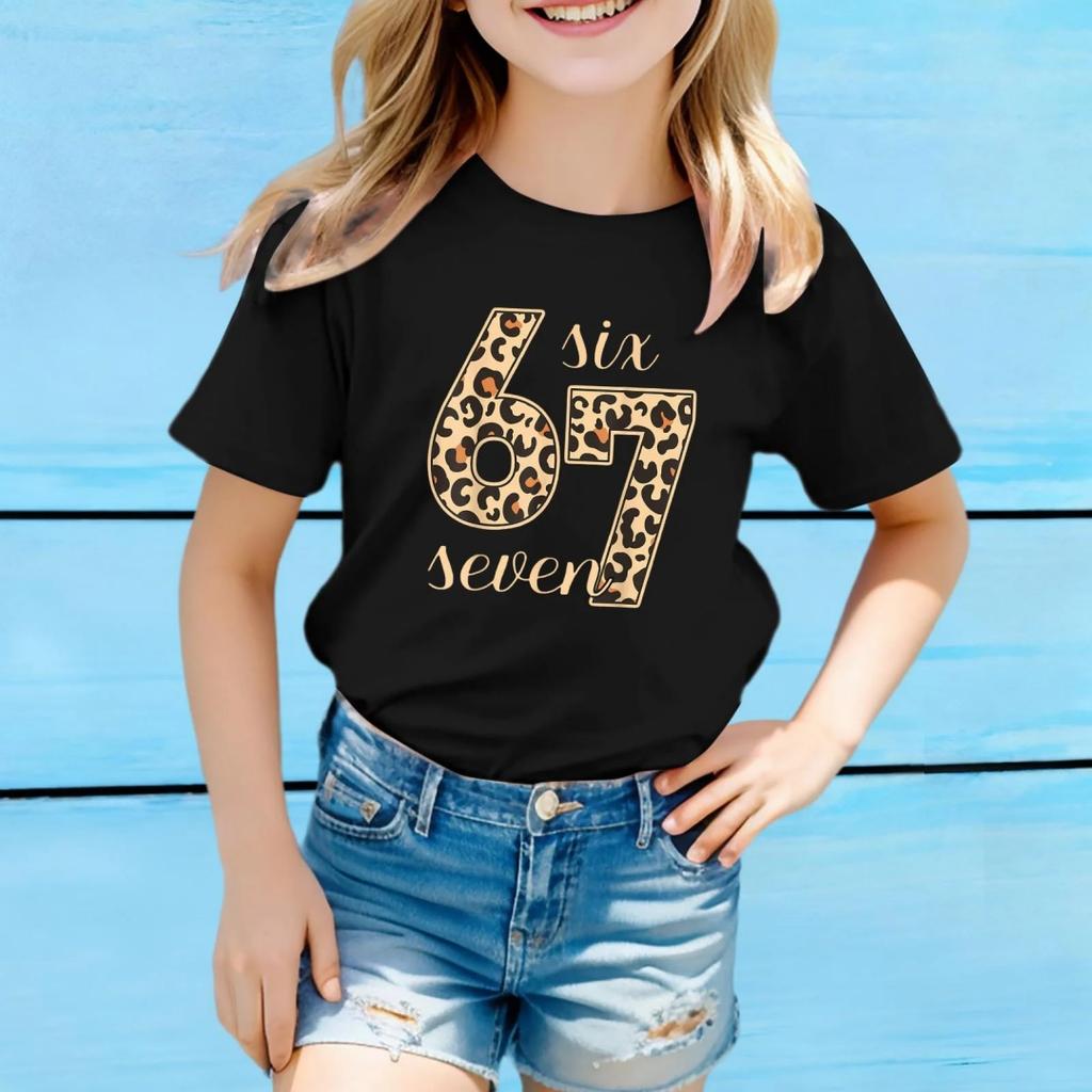 Fashion for Kids Girls Top Fashion Casual Children's Loose Comfortable Tee Clothing