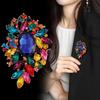 Luxury Full Crystal Exaggerated Broocch For Women Men Elegant Rhinestone Waterdrop Pin Lady Clothing Coat Corsages Accessories