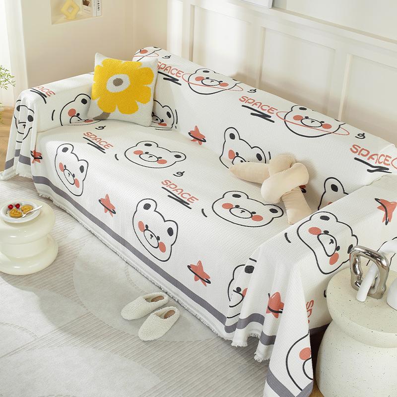 Полотенце для дивана с геометрическим узором — фото 14