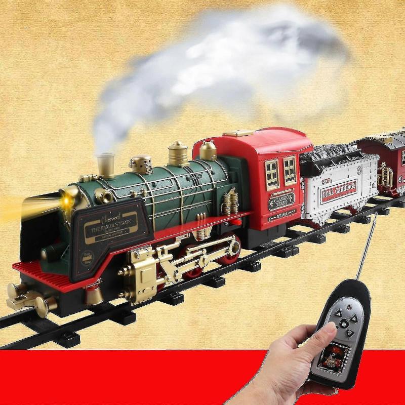 Best Seller Train Toys Set, Rechargeable Electric Train With Remote Steam Lights Sound