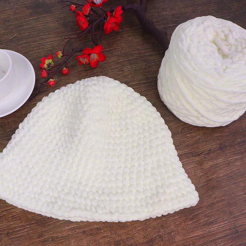 3.3 Große Eiswollknäuel für handgestrickte Häkelschuhe & zum Weben von Schals - Dicke Wolle für Damen & Herren