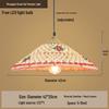 Retro Chinese Bamboo Pendant Light: Nostalgic Straw Hat Design for Hot Pot and Local Cuisine Restaurants