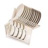 Double Layer Bowl Rack Multifunctional Dish Drying Rack Stainless Steel Dish Drainer for Kitchen Counter