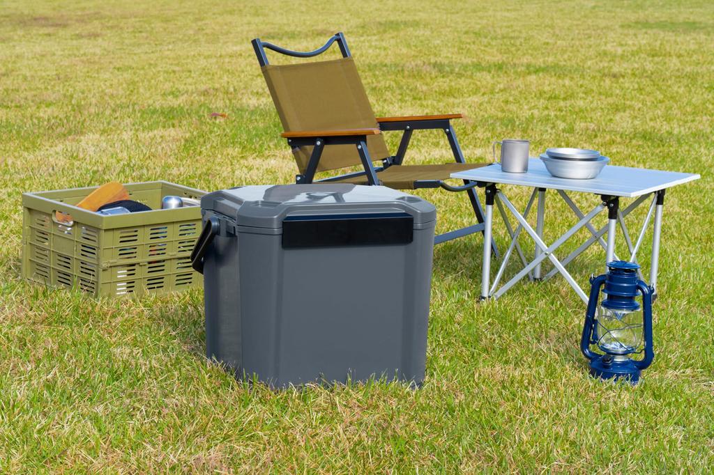 JEJ Astage Cooler Box COREFLUX Indigo Gray 34L Set of 2