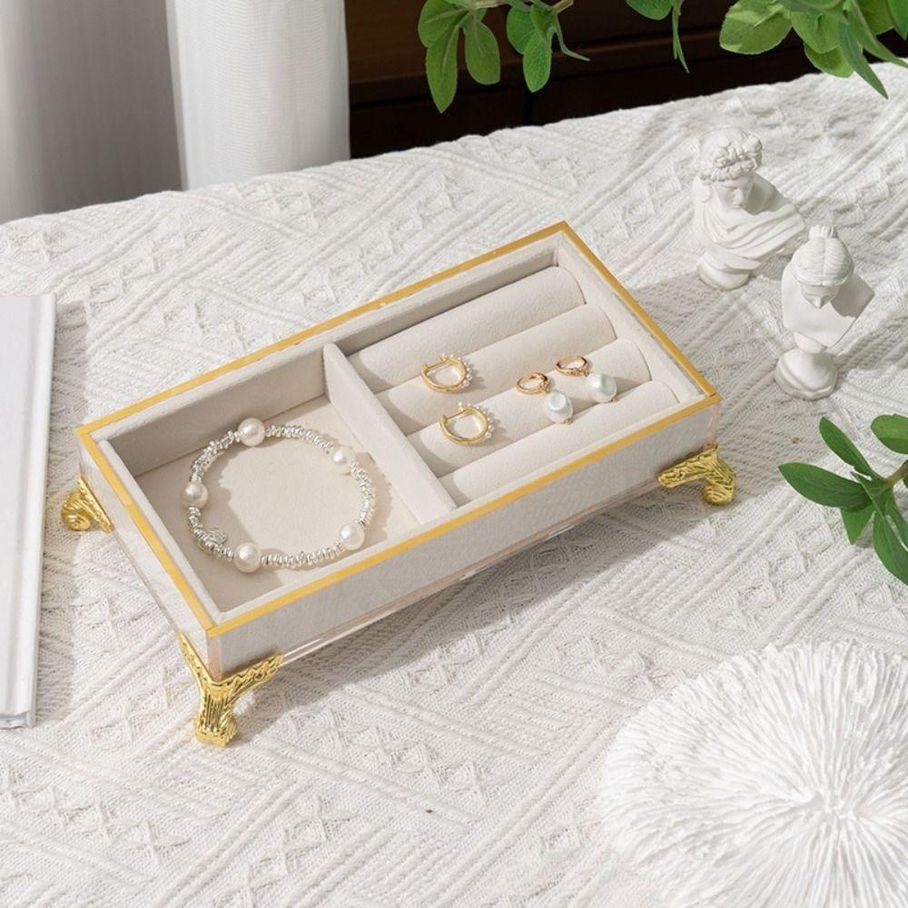 Vintage Schmuckständer Samt Schmuckorganizer Schmuckhalter Box Schmuckauslage