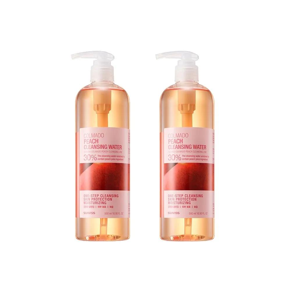 [1+1] SUAVISS Colmado Peach Cleansing Water 500ml x 2