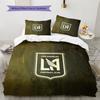 Los Angeles Football Club Pattern Bedding Quilt Set  Home Decoration  Gift (1 * duvet cover + 2 * pillowcase  without core)