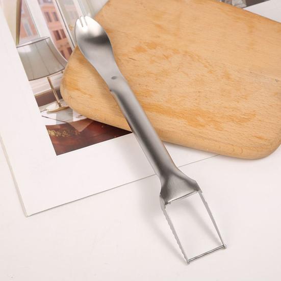 Watermelon Slicer Stainless Steel Fruit Watermelon Fork Slicer Cutter Dual Head Tool for Cubes Melon Pineapple