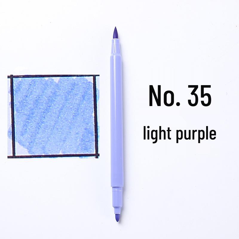 Large Capacity Double-Ended Watercolor Marker - Blue, Yellow, Black