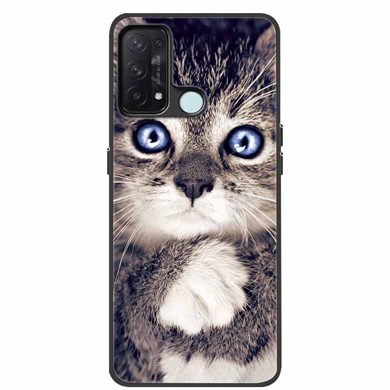 For Oppo Reno5 A 5G Case 6.5'' Silicone Cute Cats Soft TPU Phone Cases for Oppo Reno 5A 5G Protective Back Cover Reno5A 5 A Cool