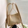 Mori versatile casual shoulder woven women's bag 2025 large-capacity underarm commuter portable straw tote bag