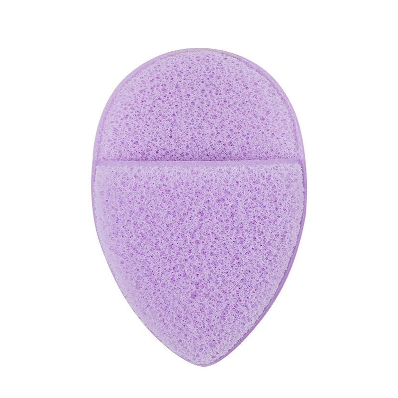 1 шт. Глубоко очищающая отшелушивающая губка для лица, многоразовая, губка для умывания лица, подходит для ухода за кожей фиолетовый