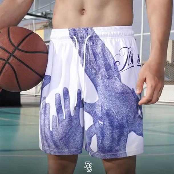 

Сетчатые дышащие мужские шорты для тренажерного зала, баскетбола, бега, быстросохнущие шорты, мешковатые шорты с пламенным принтом, модные шорты, летние шорты M белый